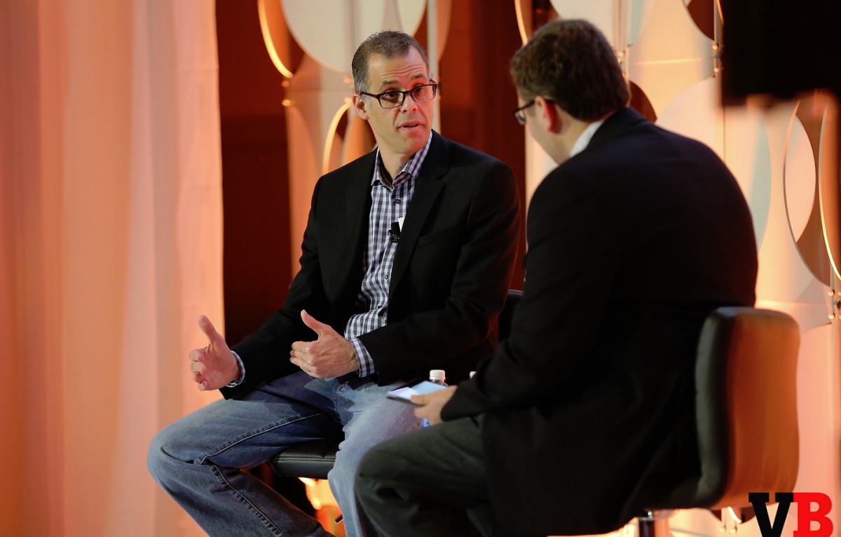 Peter Phillips and Ian Sherr at GamesBeat Summit 2016.