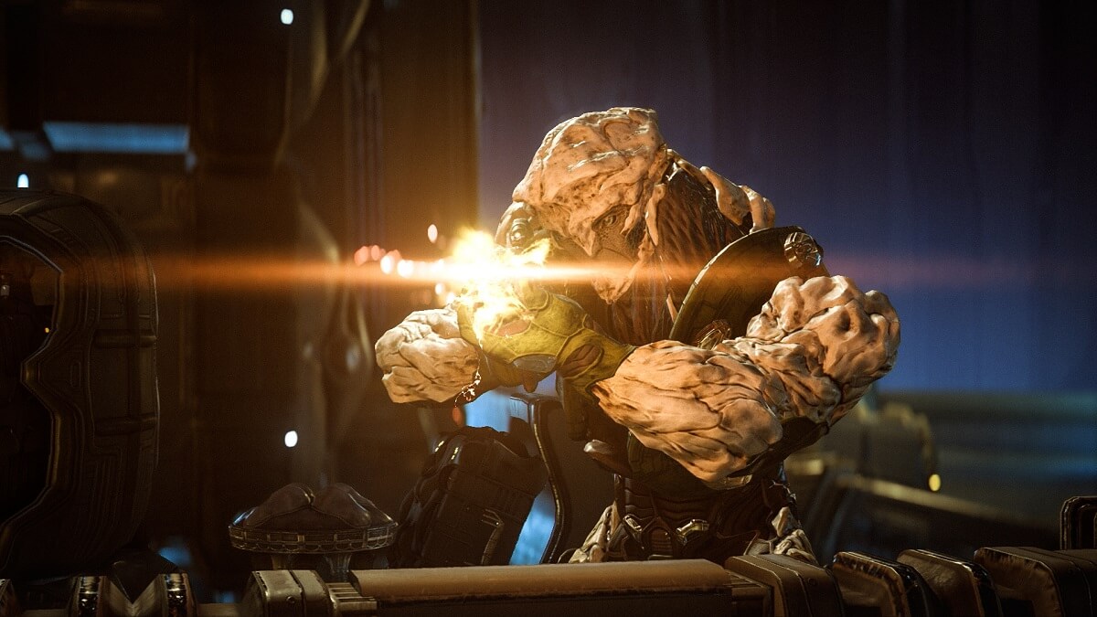 The enemies in Mass Effect: Andromeda have funny-looking heads.