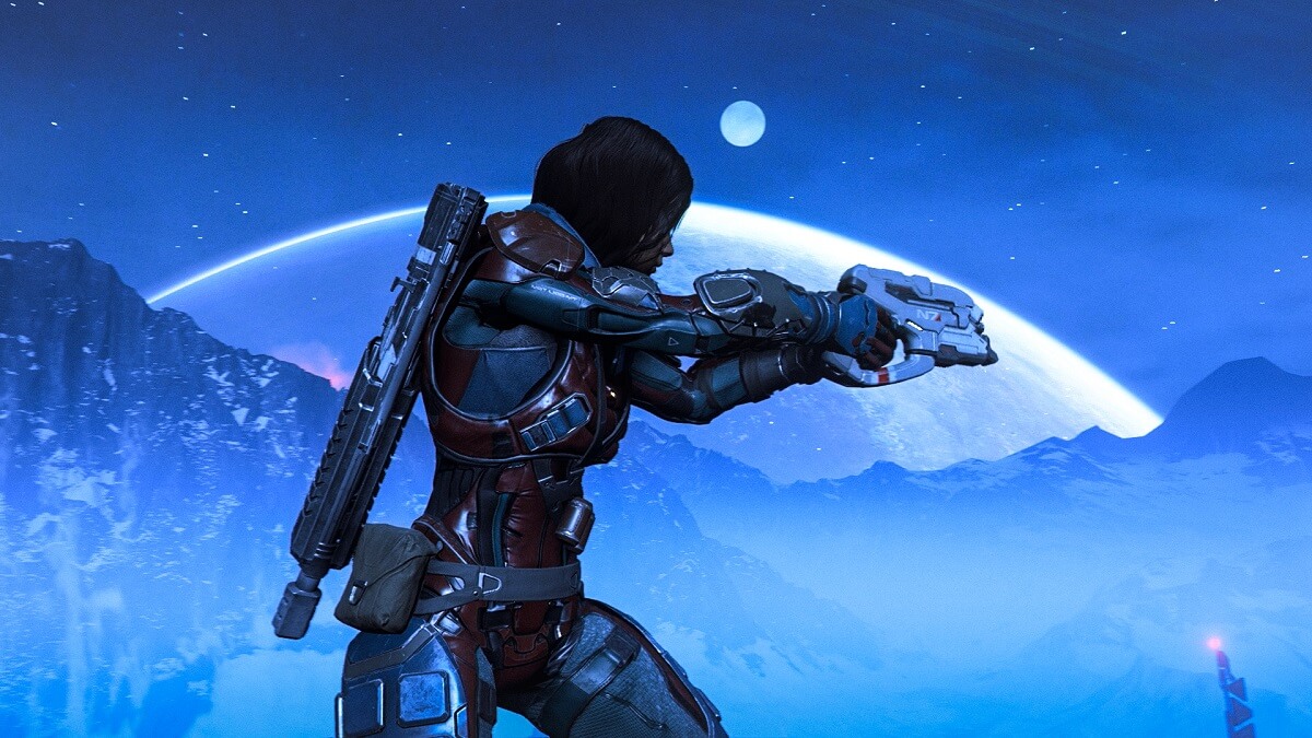 The majestic landscape of Mass Effect: Andromeda.