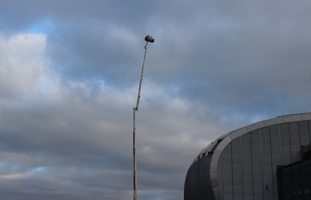The sauna above Slush 2014 in Helsinki.
