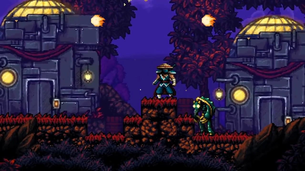 The 16-bit visuals in The Messenger.
