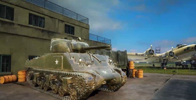 You will feel what it's like to be in a Sherman tank in Medal of Honor: Above and Beyond.