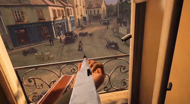 The opening mission of Medal of Honor: Above and Beyond. You are in the French Resistance.