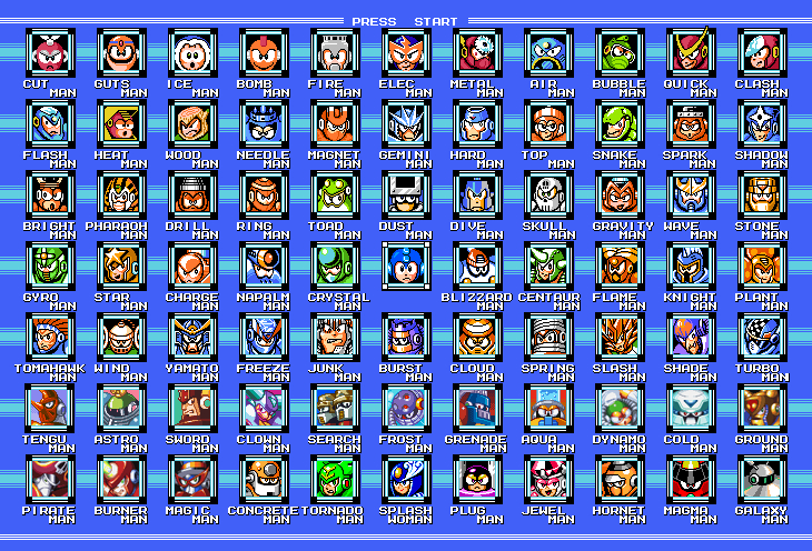 Mega Man 1-9 Bosses