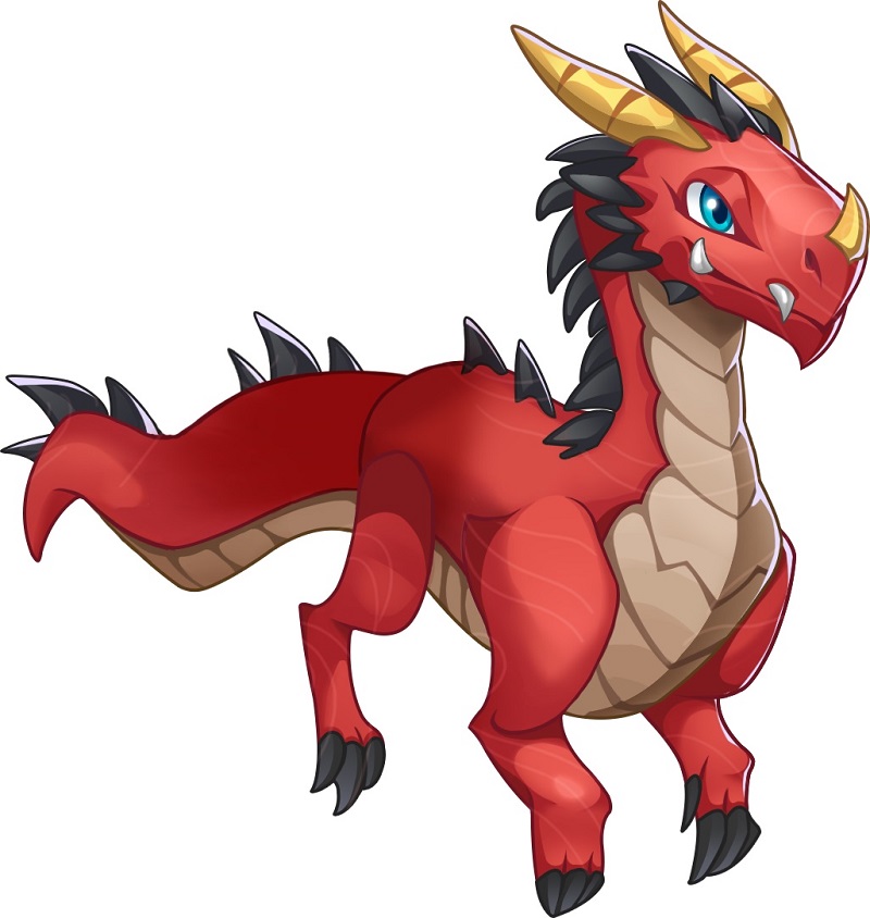 A mergeable dragon in Merge Magic.