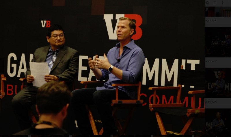 Dean Takahashi and Michael Condrey speak at GamesBeat Summit 2019.