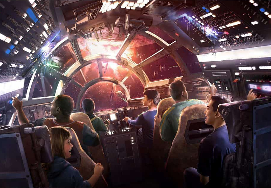 What the inside of the ride vehicle will look like.