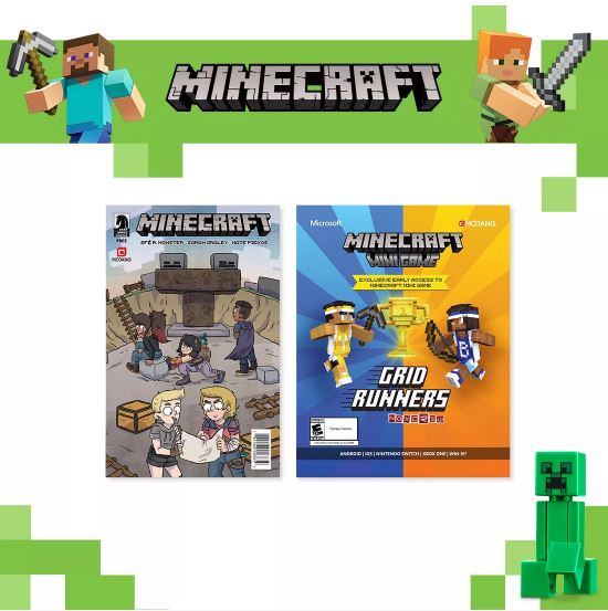 Minecraft and Target parties feature a scavenger hunt and details about Grid Runners.