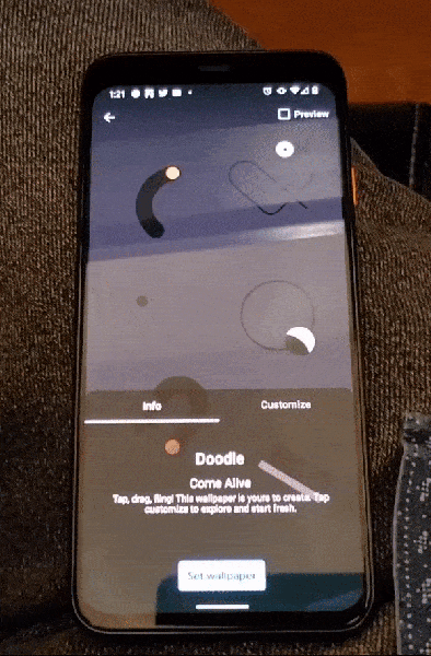 Pixel 4 Motion Sense background