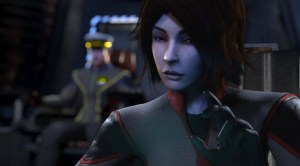 A cinematic close-up in Midnight Star.