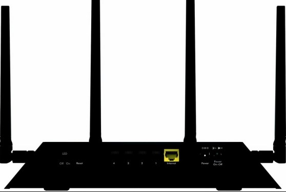 Netgear Nighthawk X4 Wi-Fi router back view