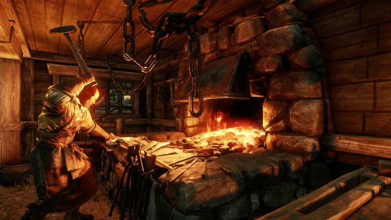 Crafting in New World.