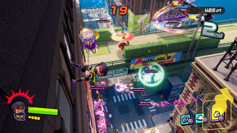 Ninjala has some pretty zany combat.