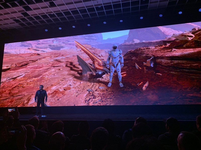 Real-time ray tracing scene on Nvidia RTX.