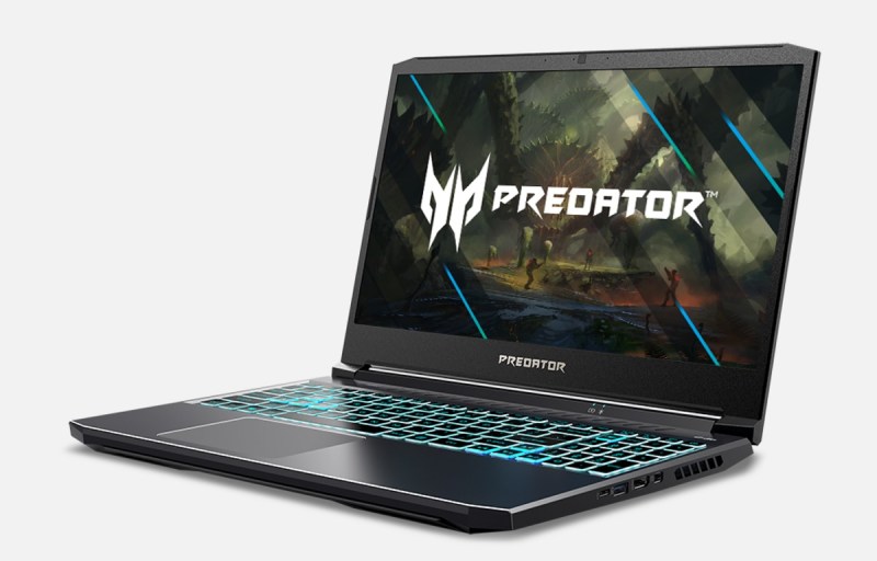 The new Predator Triton 300 uses Nvidia GeForce RTX 3050 family GPUs.