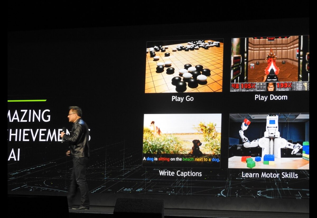 Nvidia CEO Jen-Hsun Huang at CES 2017.