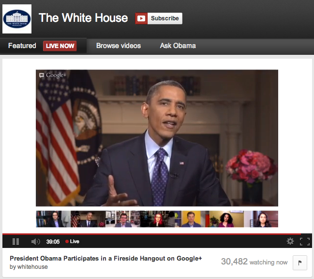 obama hangout
