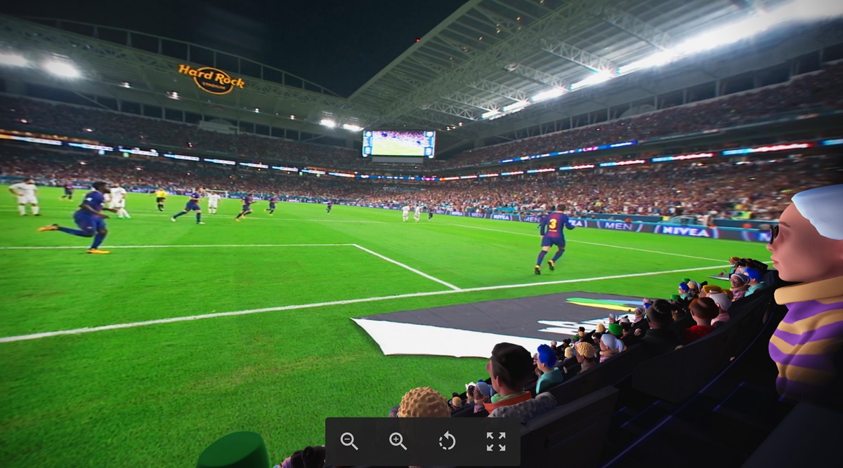 You can see what the best seats in the house look like with Oculus Venues.