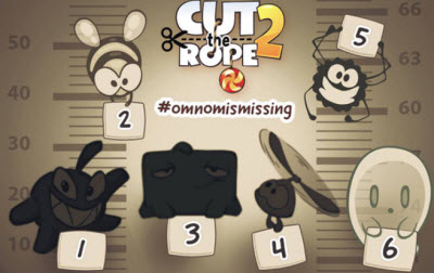 The new promotional campaign features a missing Om Nom.