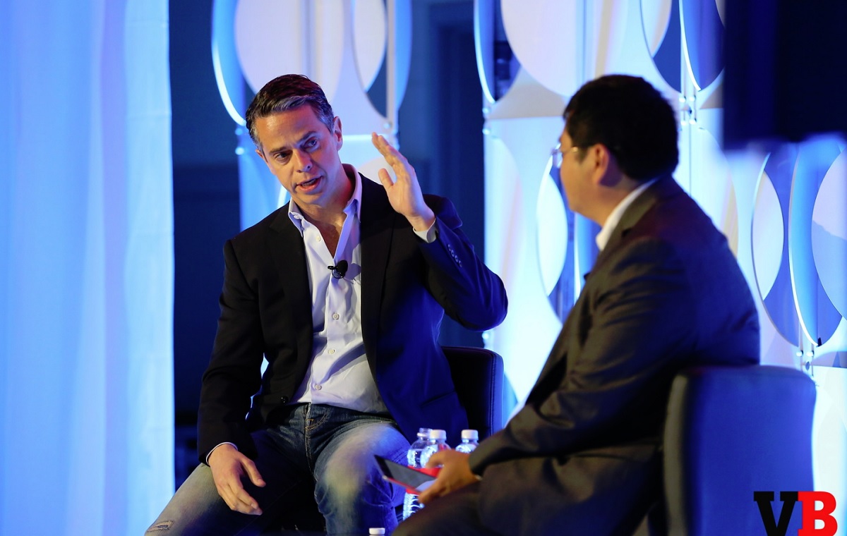 Owen Mahoney, CEO of Nexon, with Dean Takahashi of VentureBeat at GamesBeat Summit.