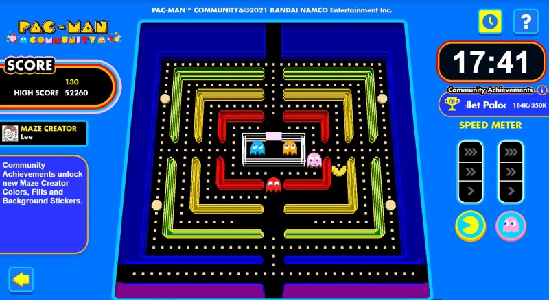 More than 17,000 mazes have been created in Pac-Man Community.