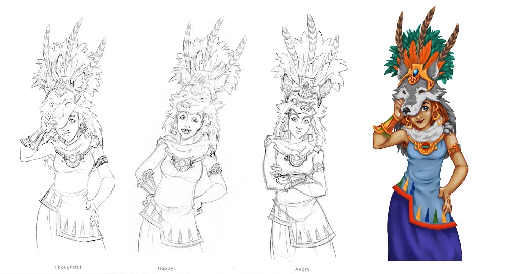 Concept art for Kansah.