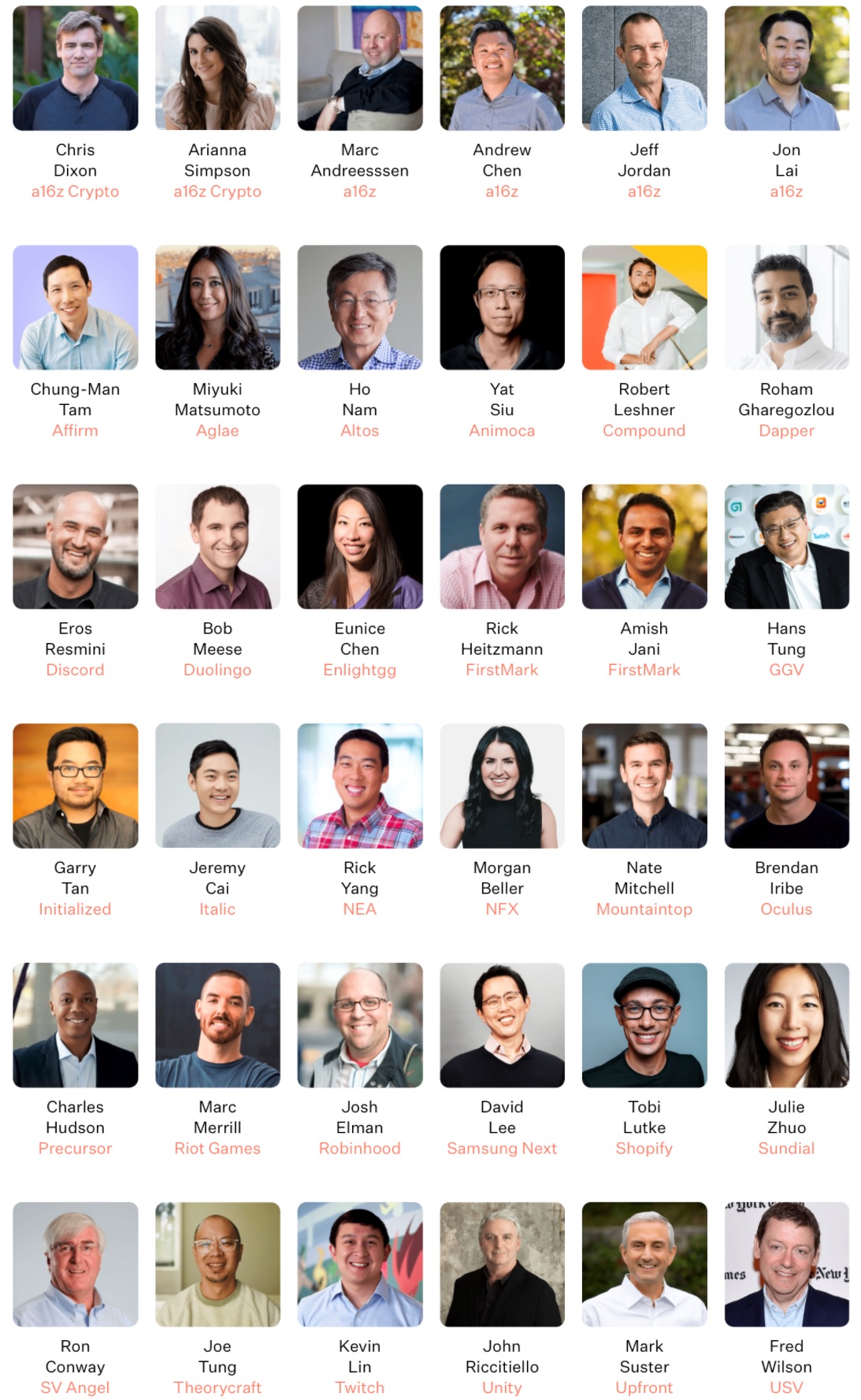 Patron's limited partners and advisers.