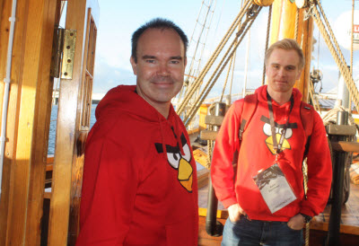 Rovio's chief marketing officer Peter Vesterbacka and Antti Sonninen Rovio's chief marketing officer Peter Vesterbacka and Antti Sonninen
