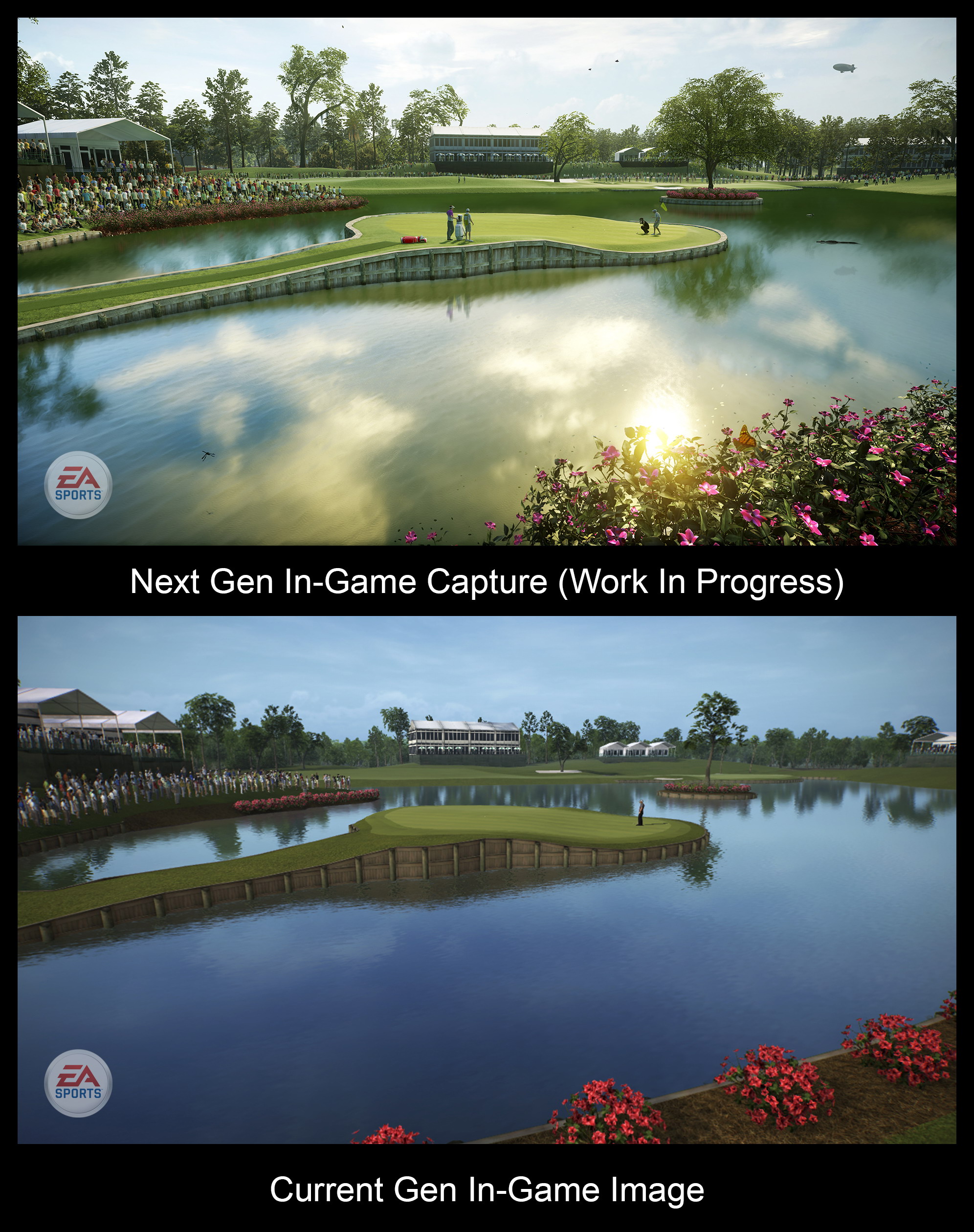 EA compares its current- and next-gen golf games.