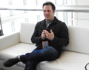 Phil Spencer, head of Xbox, at Build 2016.