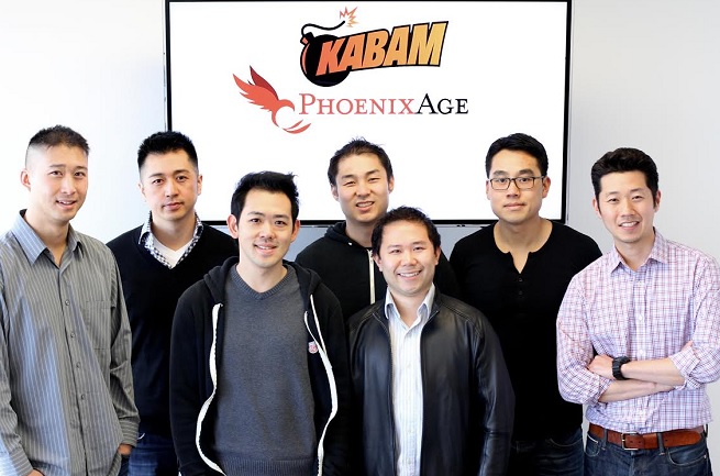 Phoenix Age founders from left to right: Edwin Shew, William Liu, Marvin Gouw, Jeffery Kong, Ko Chiu, Bennie Huang, and Lawrence Koh.