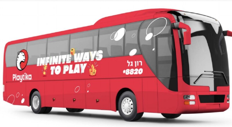 Playtika's employee bus.