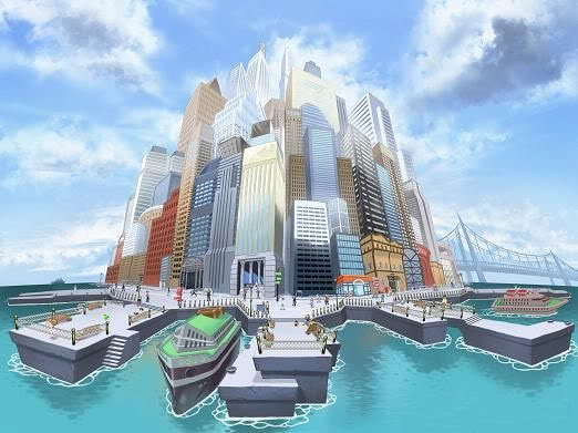 Pokémon Black and White city concept art