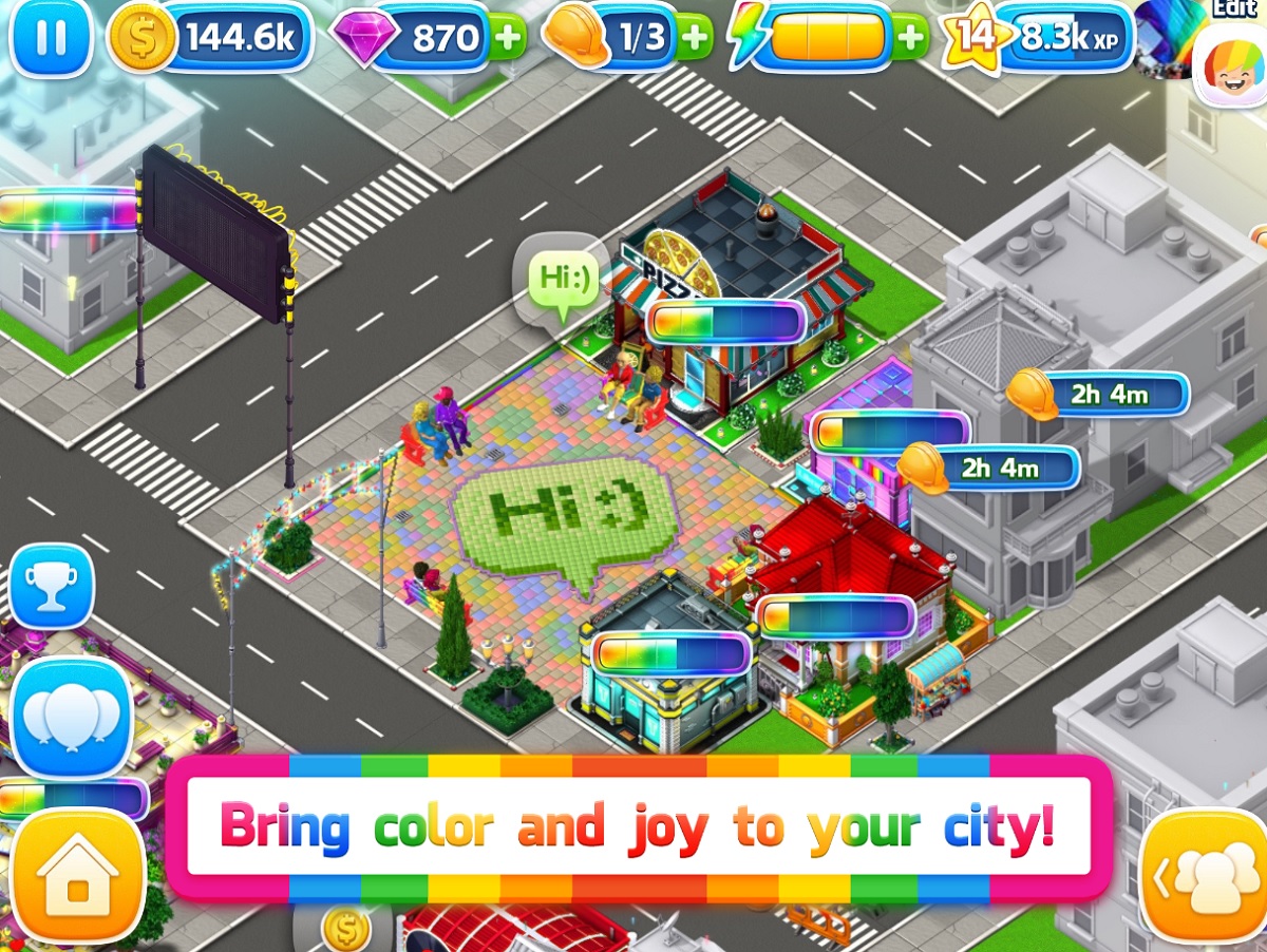 Pridefest requires you to restore color to the city.