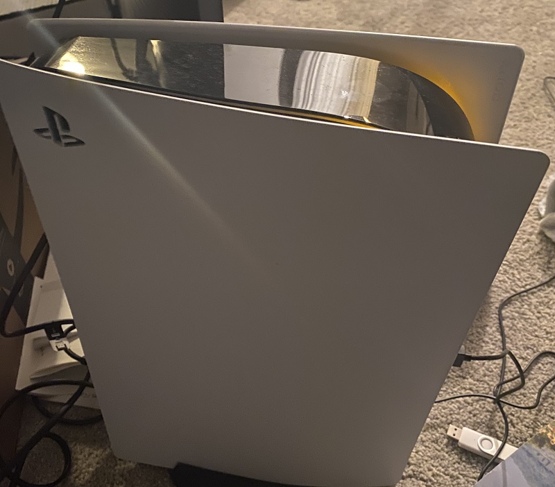 The PlayStation 5 is a tall beast.