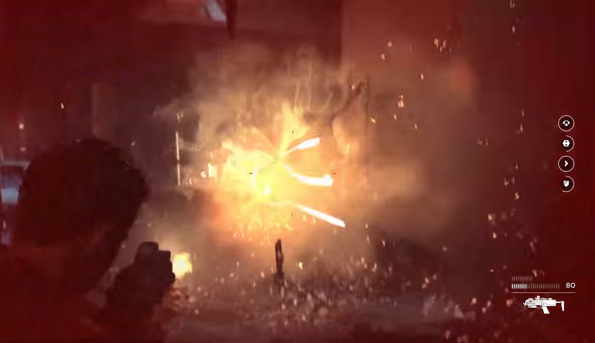 A pretty time-enhanced explosion in Quantum Break.