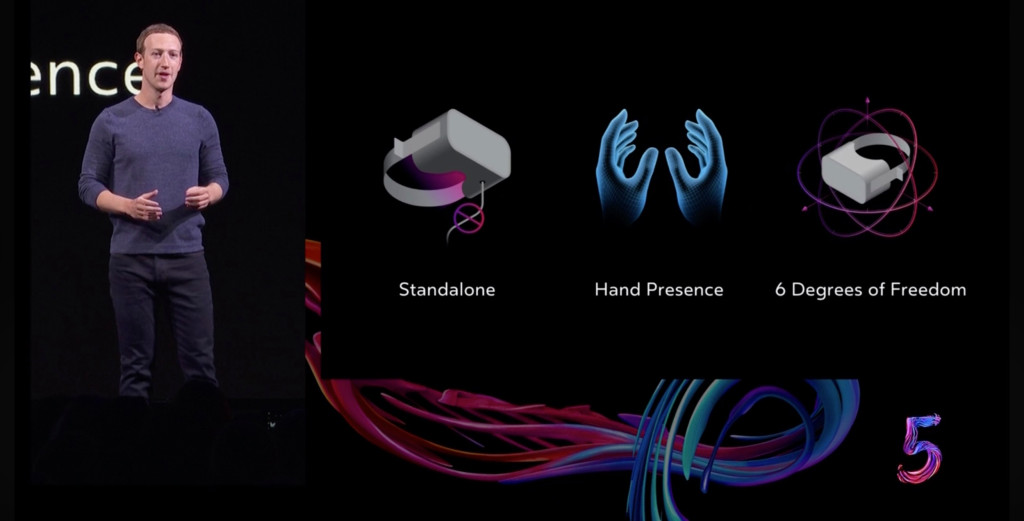 Mark Zuckerberg unveils the Oculus Quest.