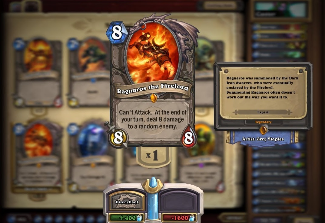 Ragnaros has a reputation as one of Hearthstone's most powerful cards.