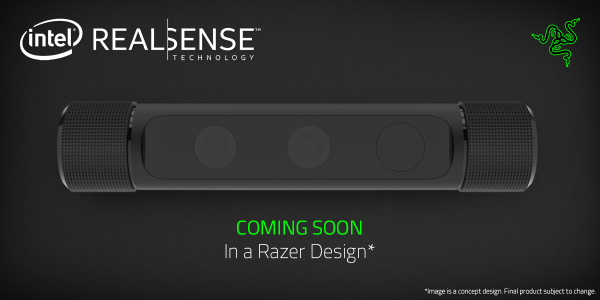 Razer will do its own version of the Intel RealSense camera.