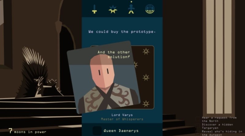 Reigns: Game of Thrones has characters that respond to your Face ID.