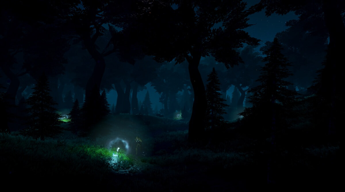 The world of Rend at night.