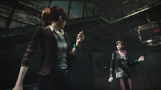 Claire Redfield and Moira Burton find themselves captured in an infected-filled prison in the demo.