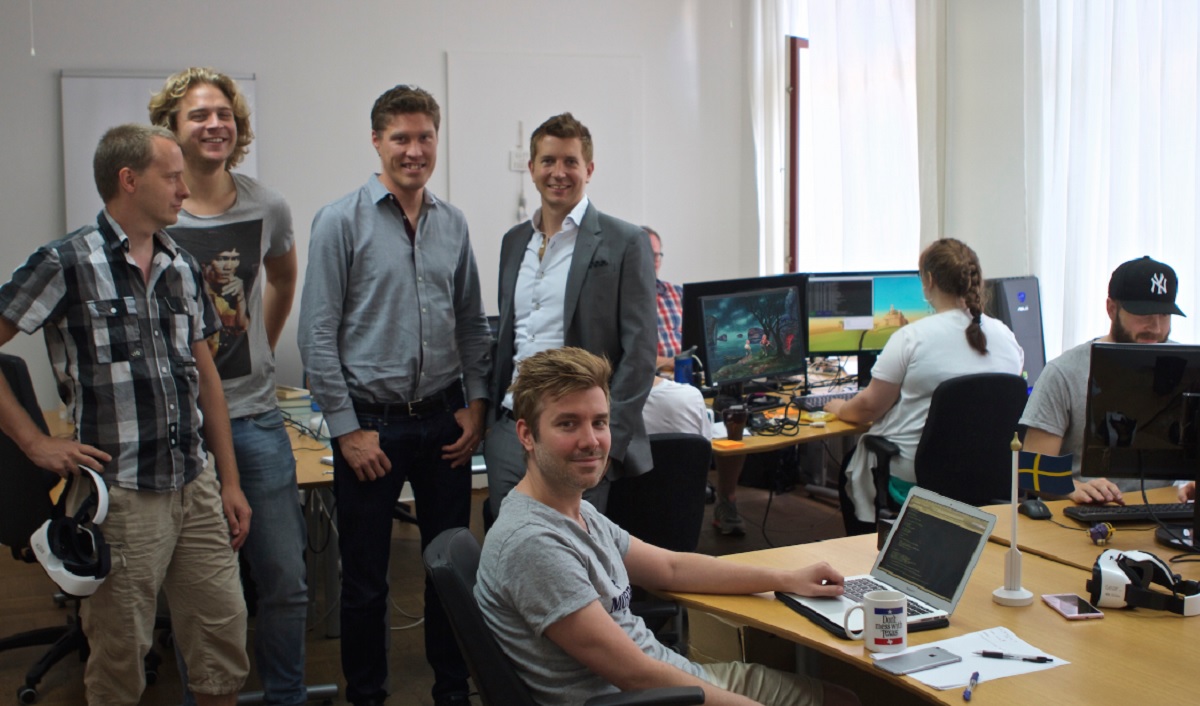 Resolution Games' founders. Tommy Palm is standing on right.