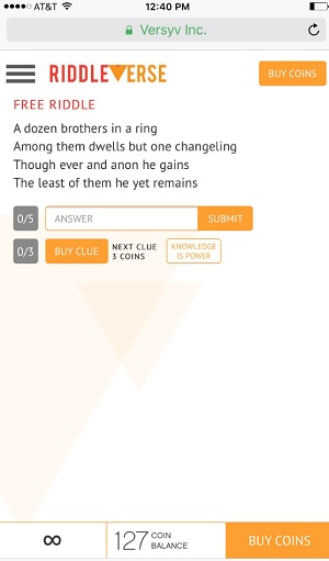A RiddleVerse riddle (answer is February).