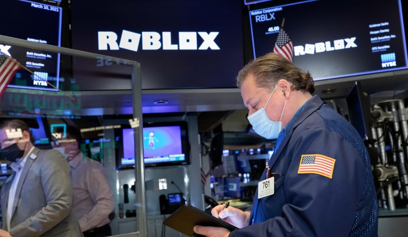 Roblox opened trading higher than expected on the NYSE.