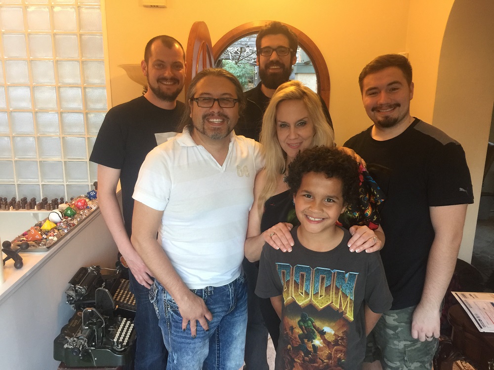 Brenda Romero Romero family and friends: Michael, John, Brenda, and Donovan.