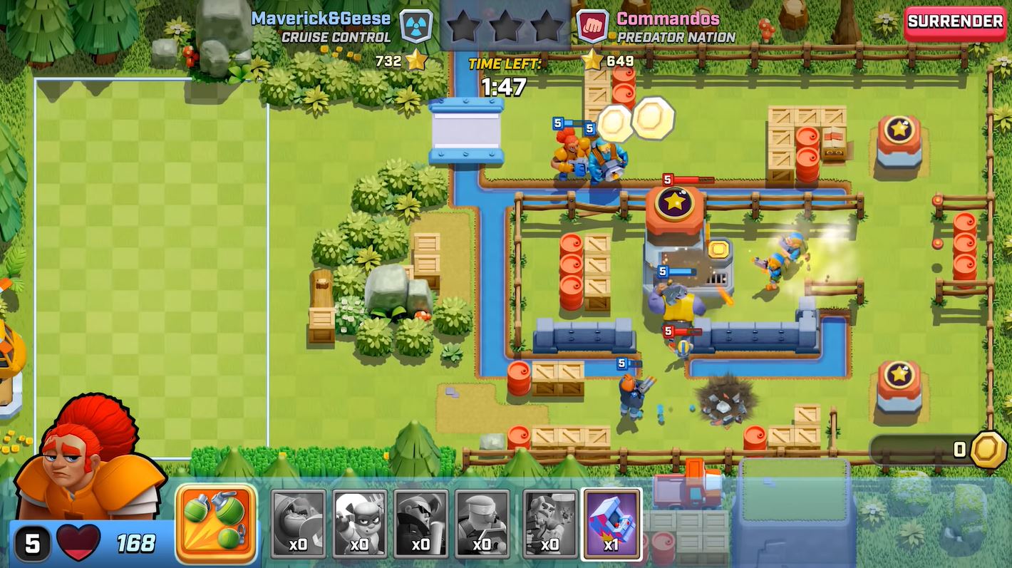 Rush Wars is the latest from Supercell.