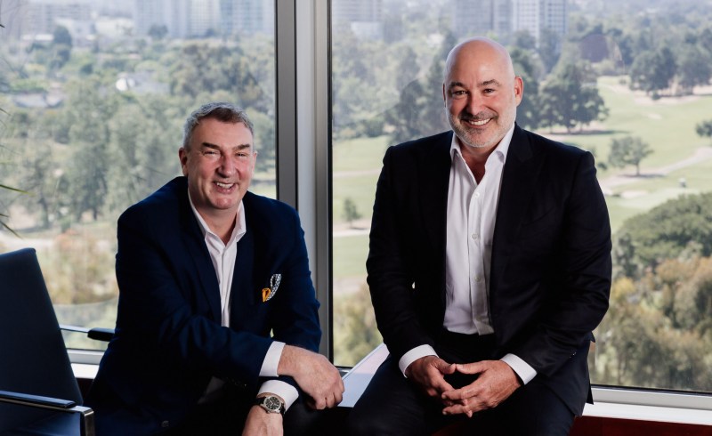 Roy Taylor (left) of Ryff and Paul Feinstein of Audent.