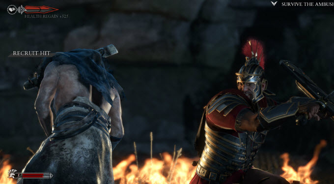 Ryse hand-to-hand battle