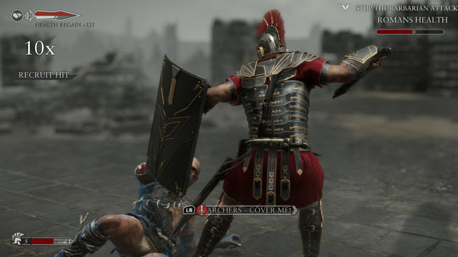 Ryse blue execution scene.